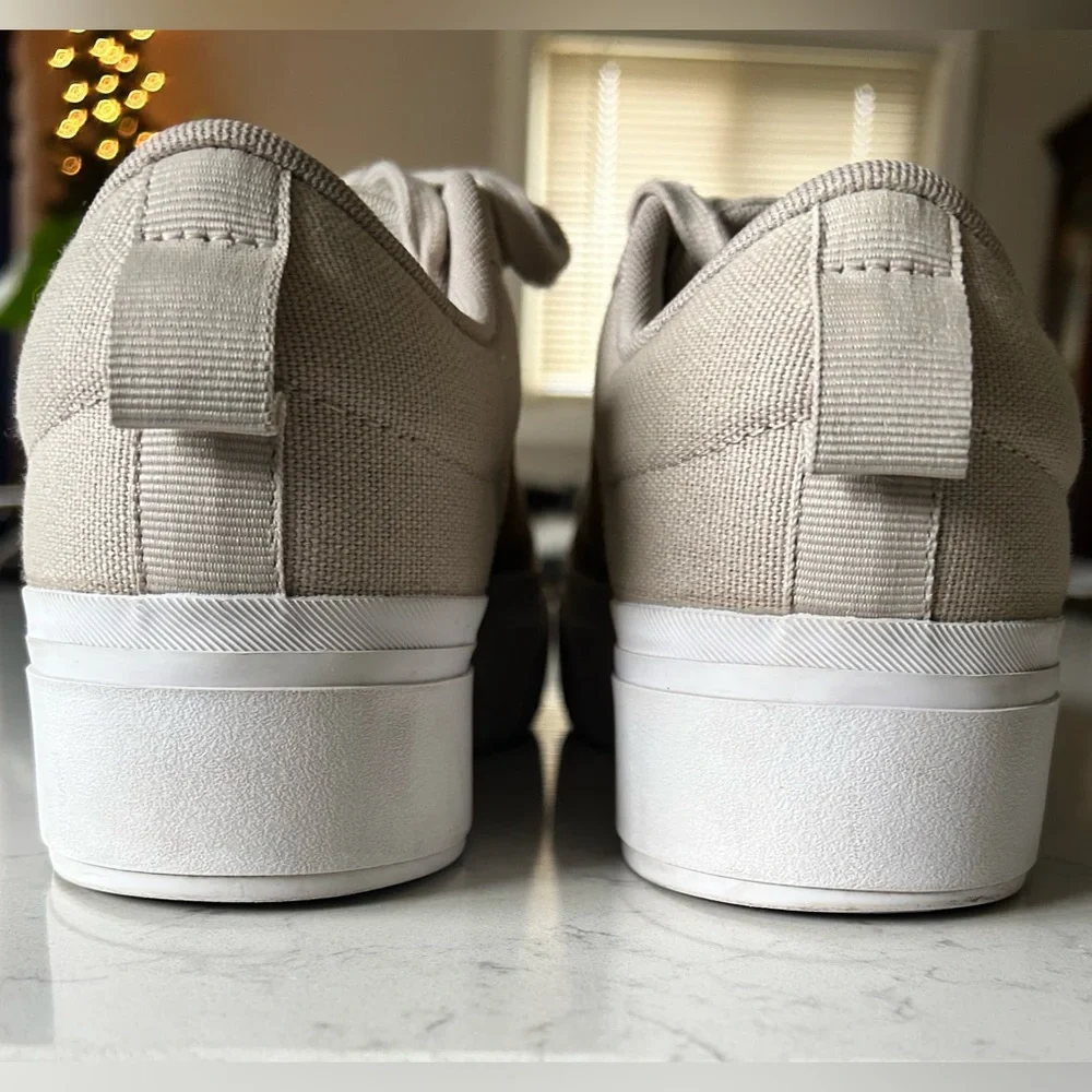 Adidas Women’s Bravada 2.0 Platform Wonder Beige Canvas Sneaker - Picture 10 of 15